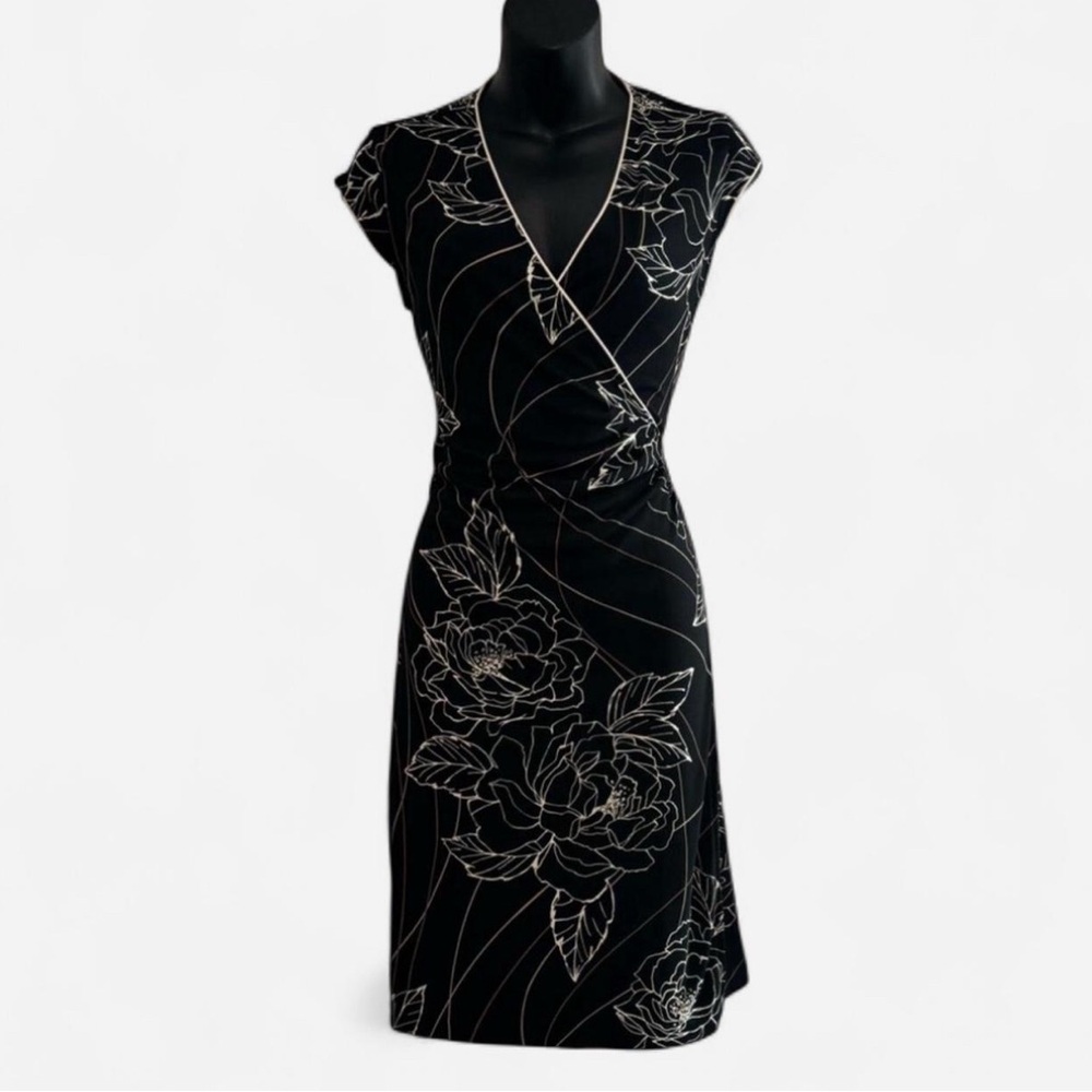 The Limited Black and White Asymmetrical Dress